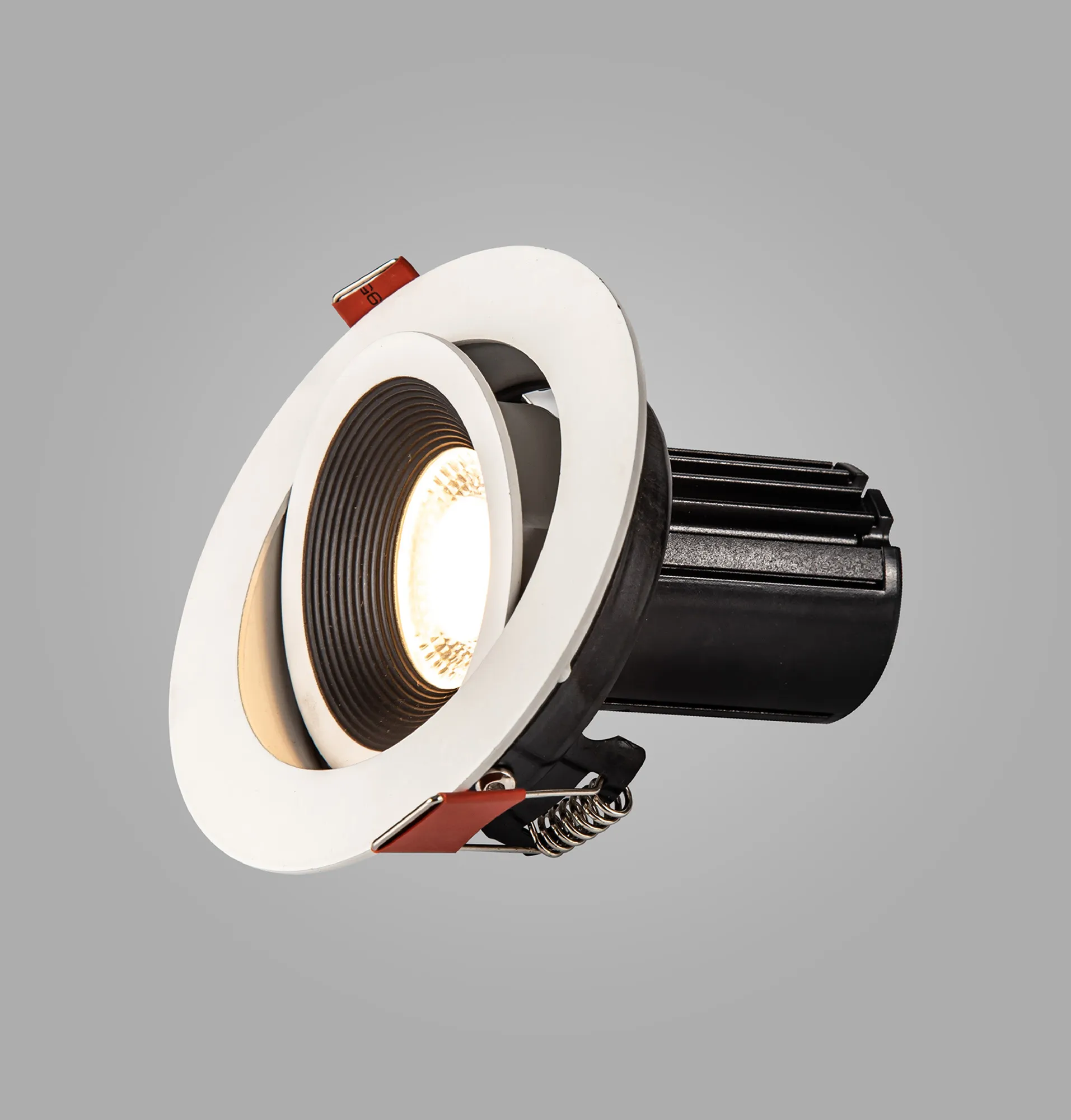 Bono 10 Tridonic Powered 10W 2700K 710lm 36° CRI>90 LED Engine White Round Adjustable Recessed Spotlight, IP20 DM201314  Dlux Bono 10